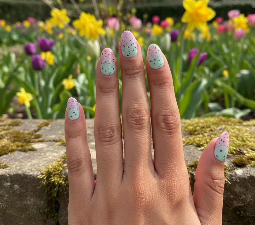 easter egg nails