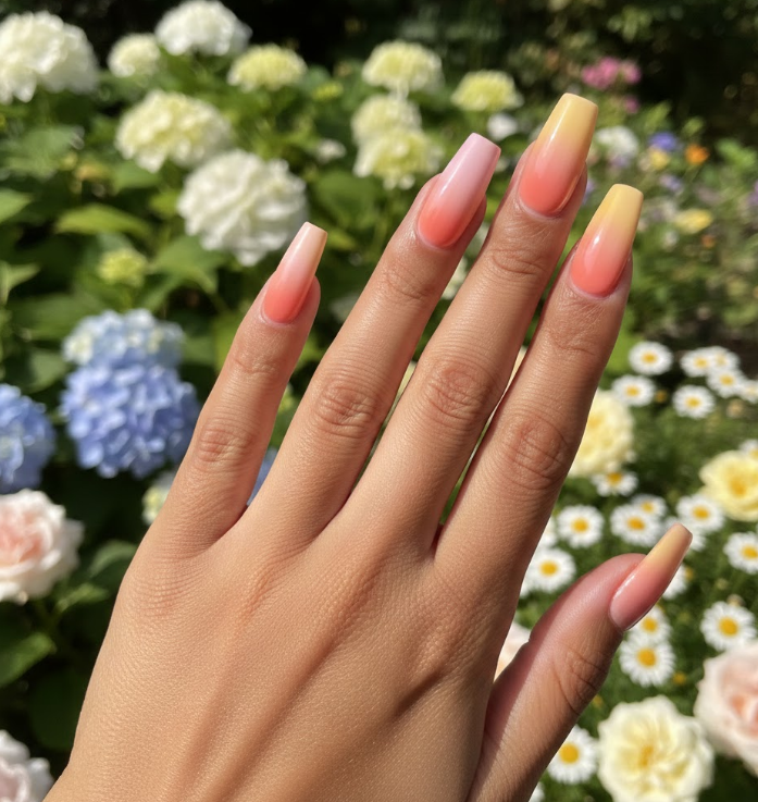 easter egg nail