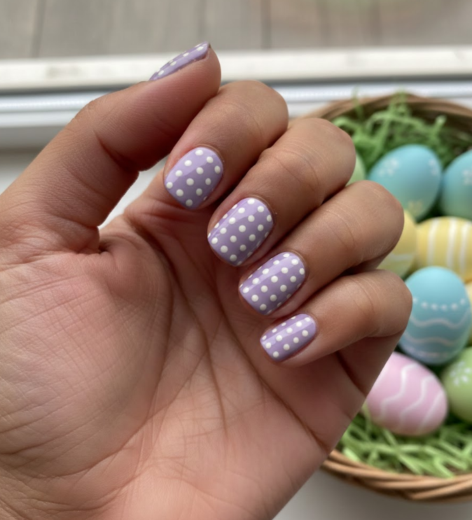 easter egg nail