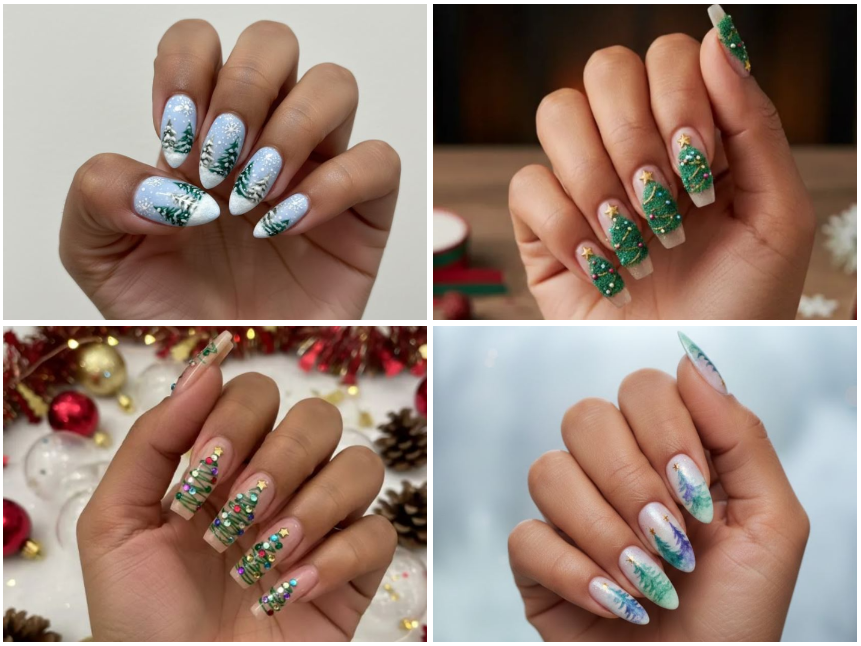 christmas tree nails