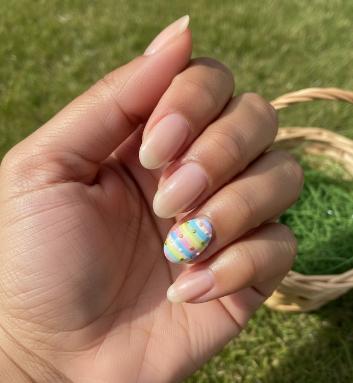 easter egg nail