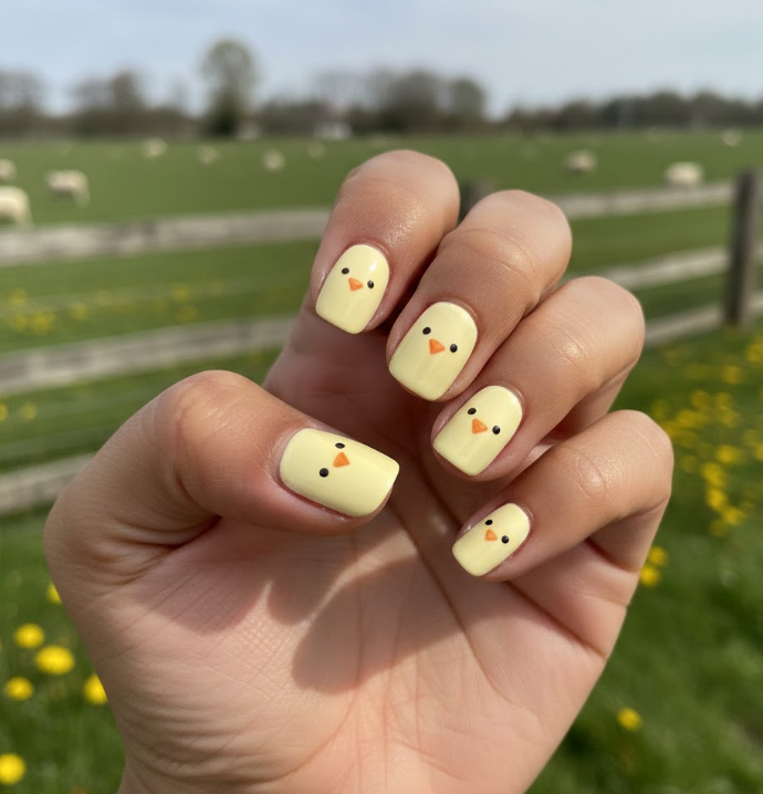 easter egg nail