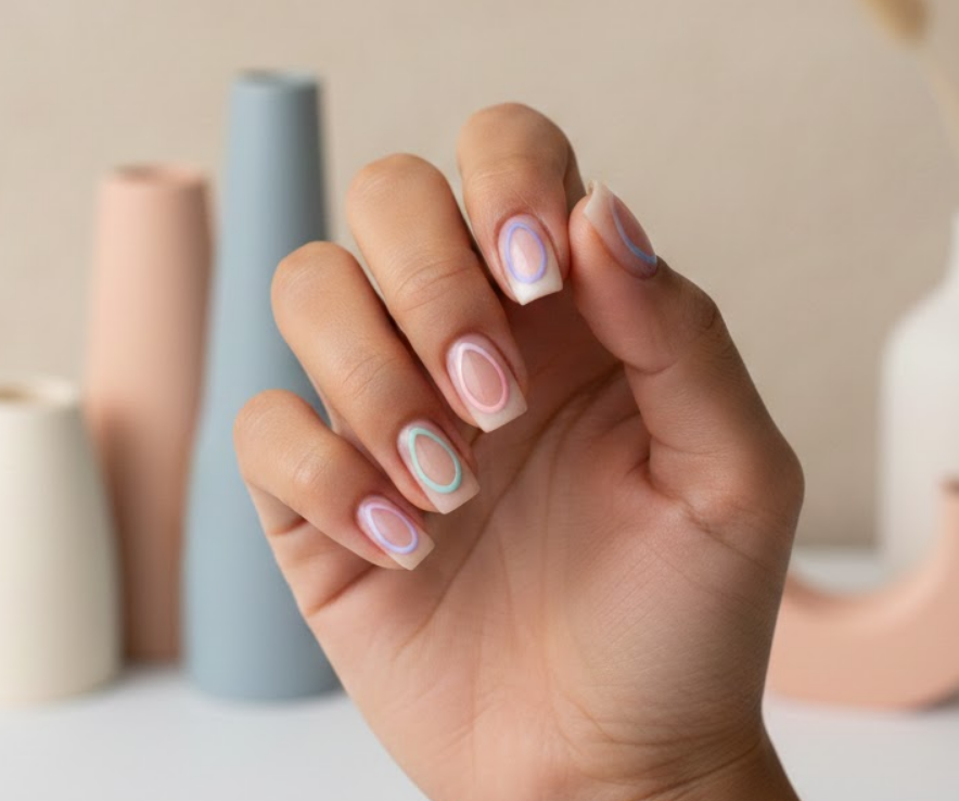 easter egg nail