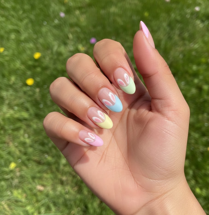 easter egg nail
