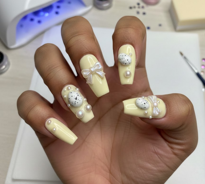 easter egg nail
