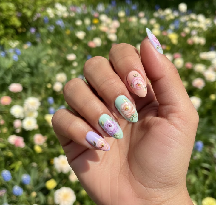 peony nails