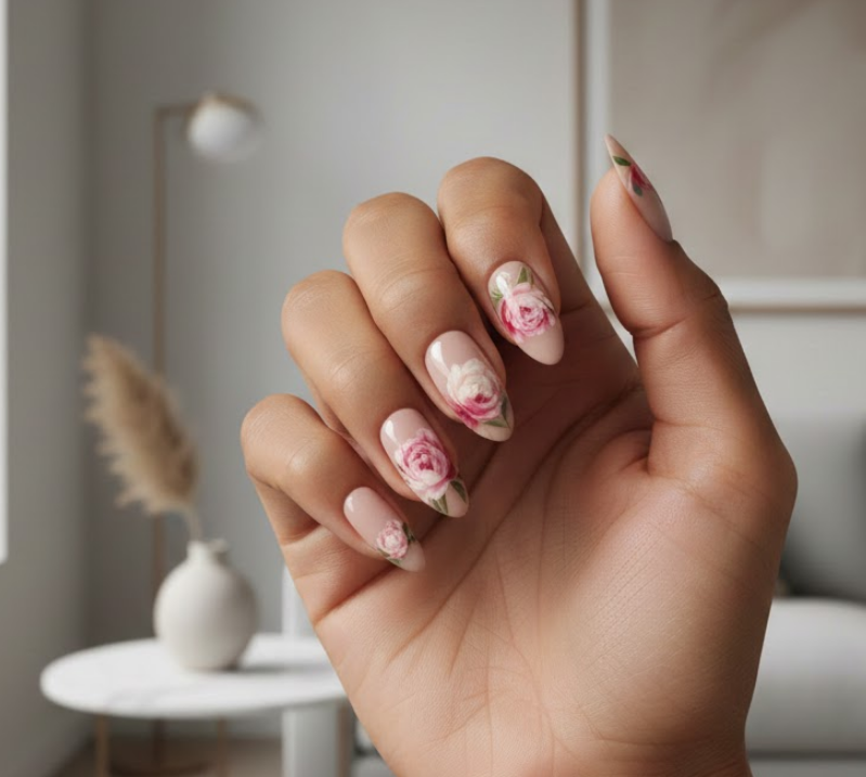 peony nails