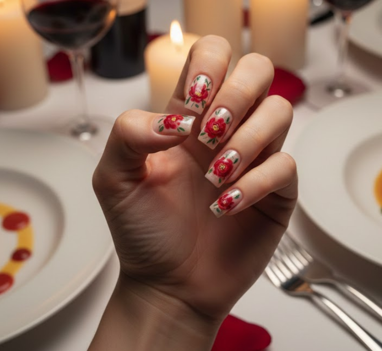 peony nails