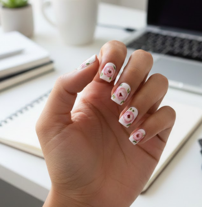 peony nails