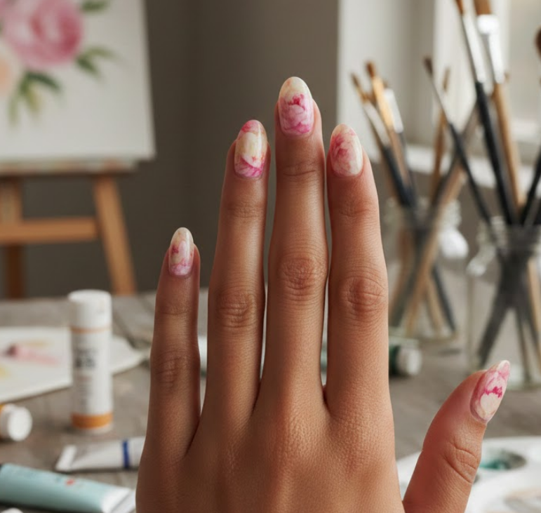 peony nails