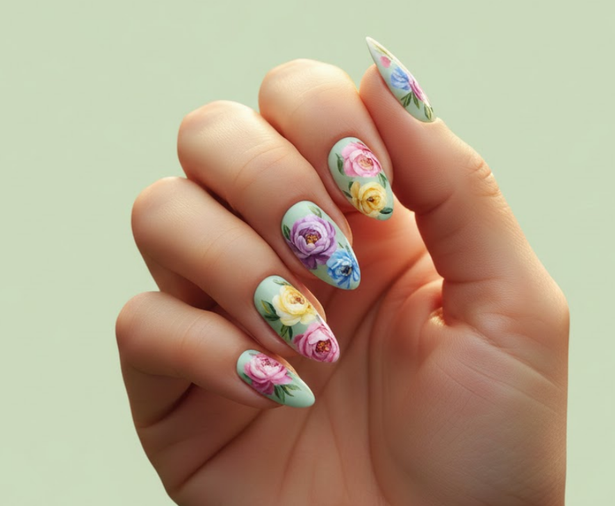 peony nails