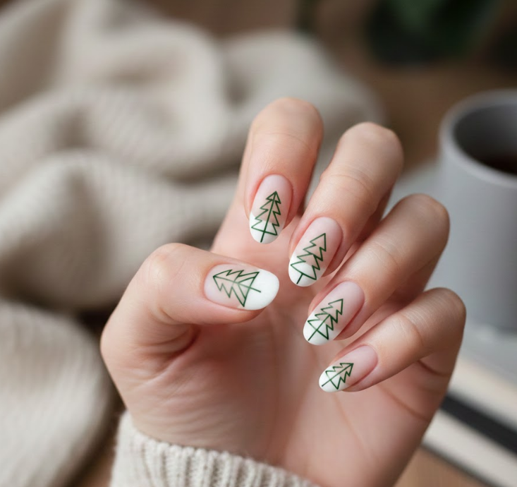 christmas tree nails