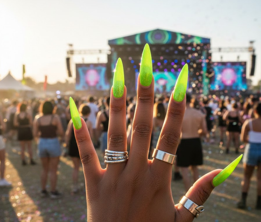 lime nails