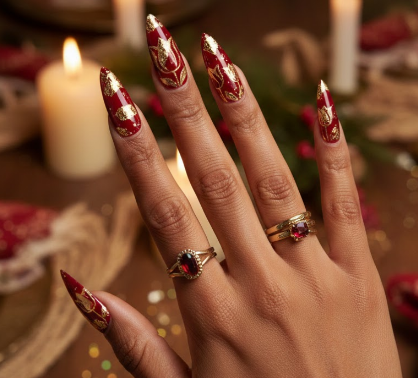 tulip nail designs
