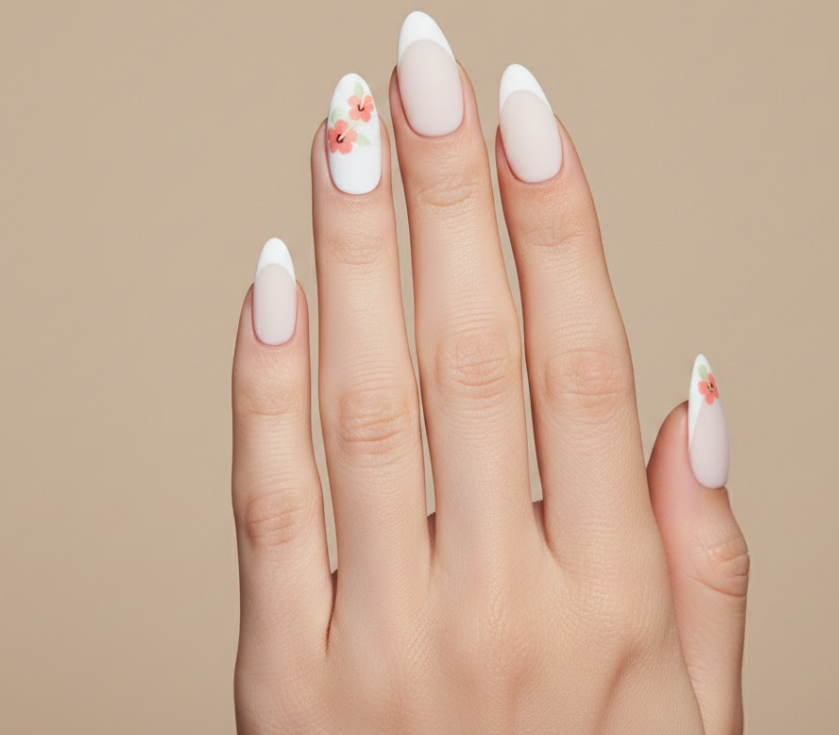 hibiscus nails