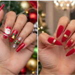 santa claus nails