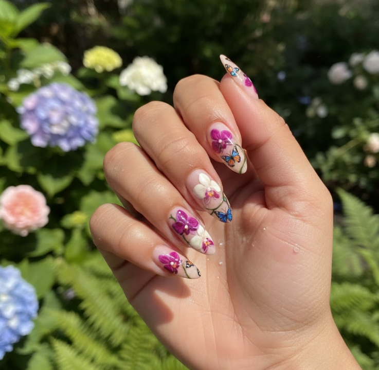 orchid nails