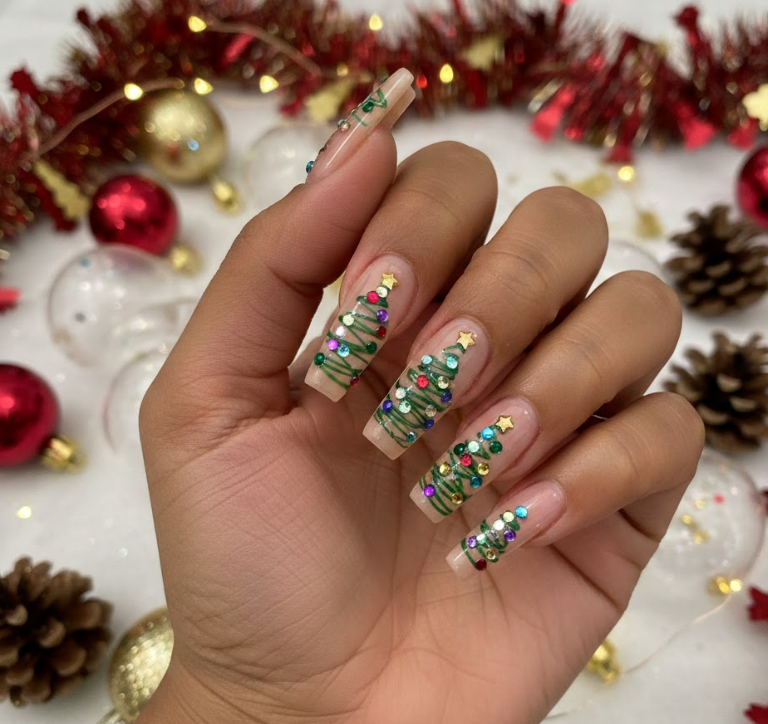 christmas tree nails