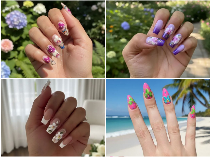 orchid nails