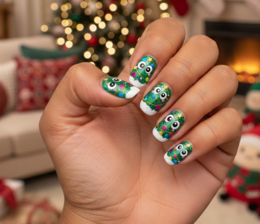 christmas tree nails