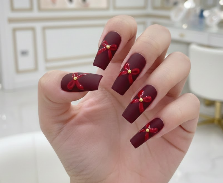 long christmas nails