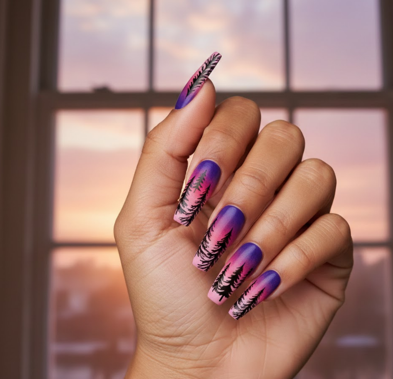 christmas tree nails