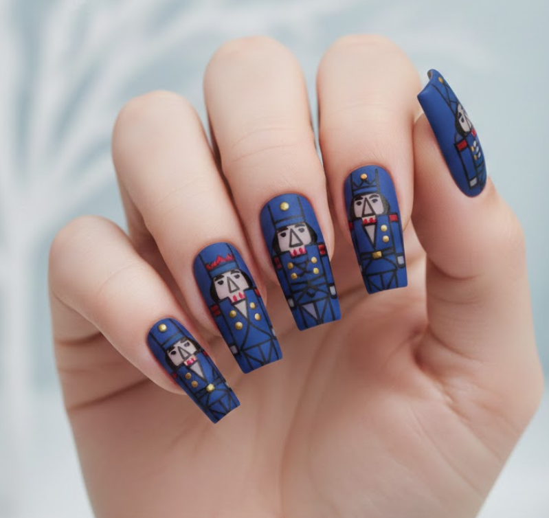 long christmas nails