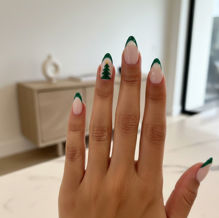 christmas tree nails