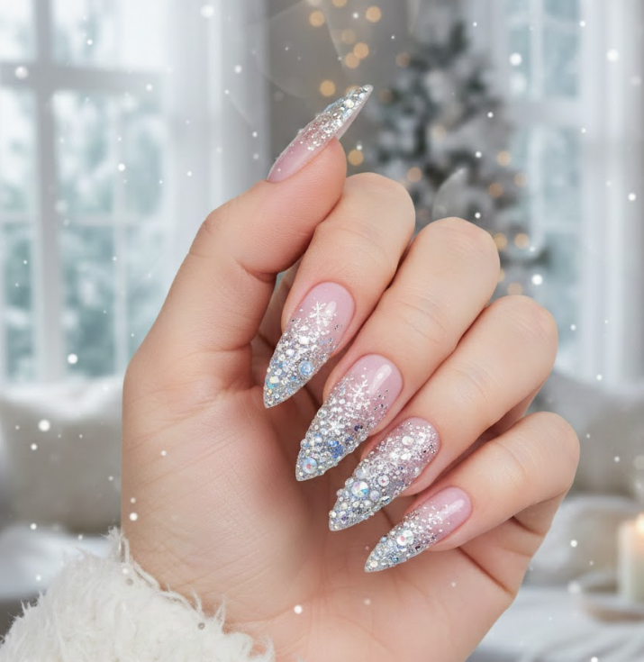 long christmas nails