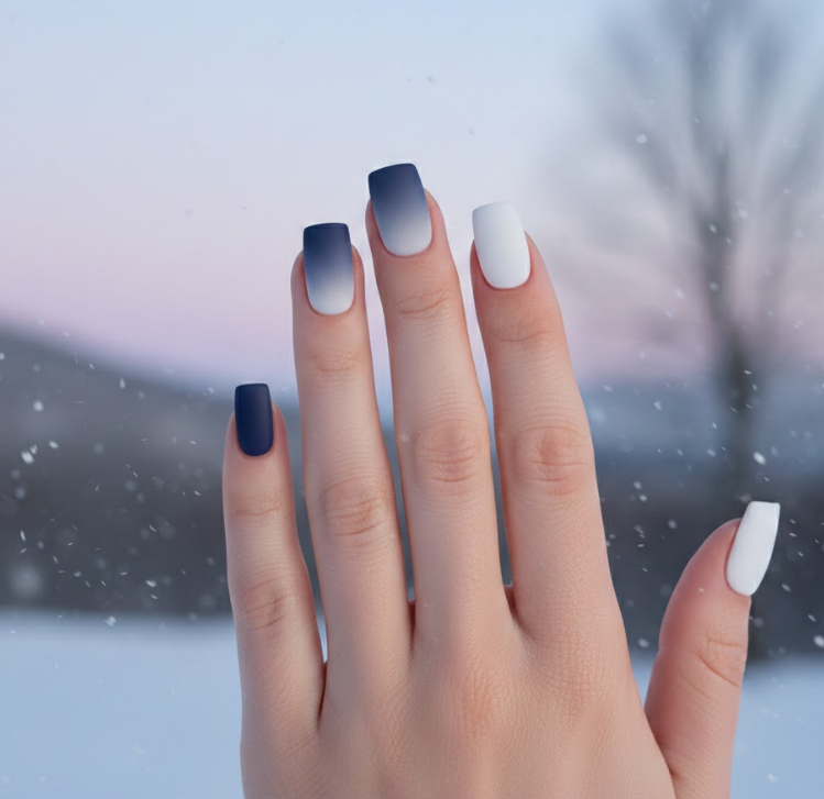 christmas ombre nails