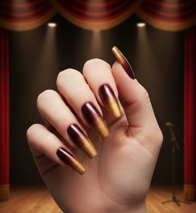 christmas ombre nails