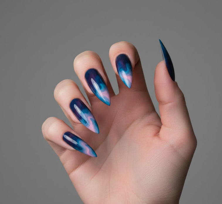 christmas ombre nails
