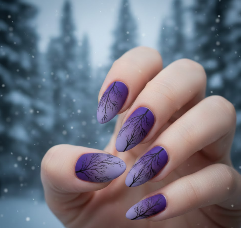 christmas ombre nails