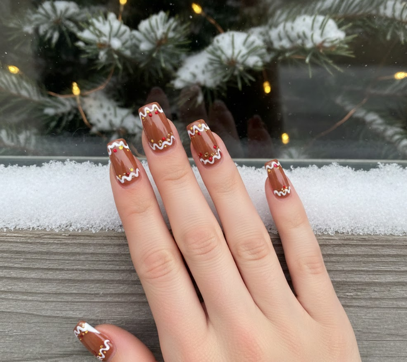 gingerbread nails