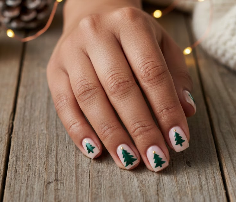 christmas tree nails
