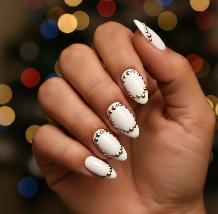 white birthday nails