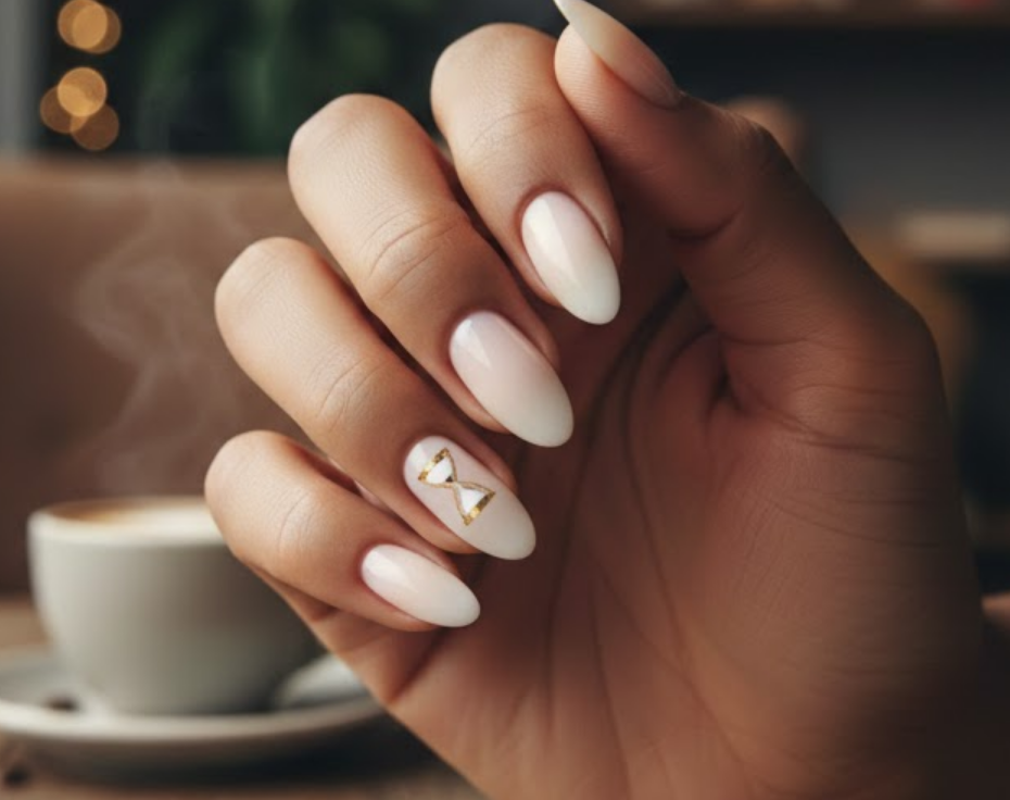 golden birthday nails
