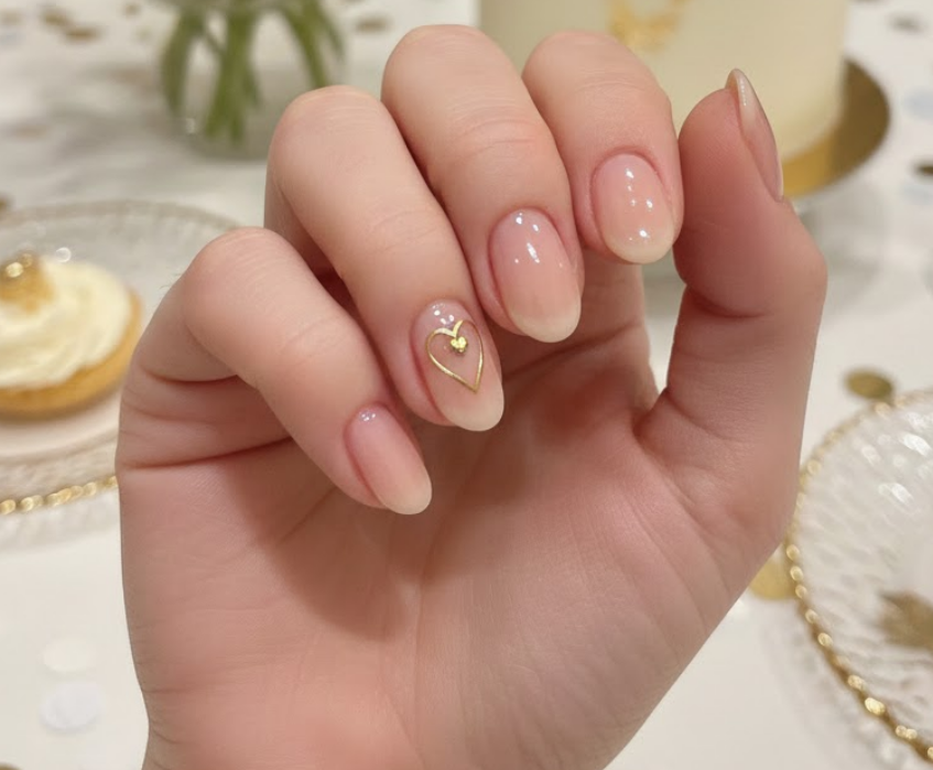 golden birthday nails