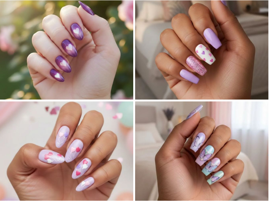 20 Purple Valentine’s Nails That Stand Out From All Styles