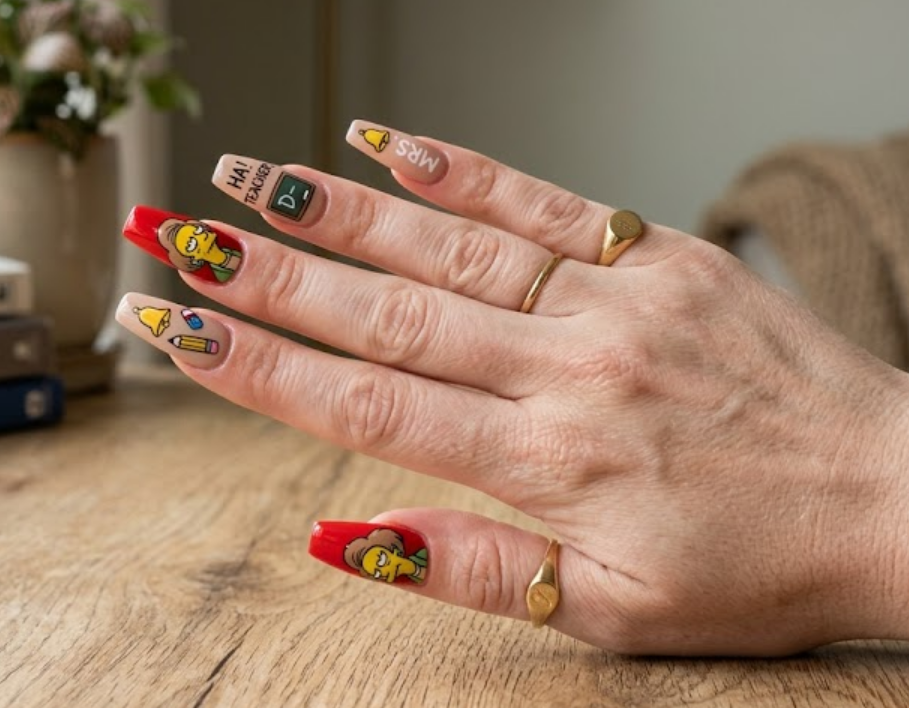 simpsons nails