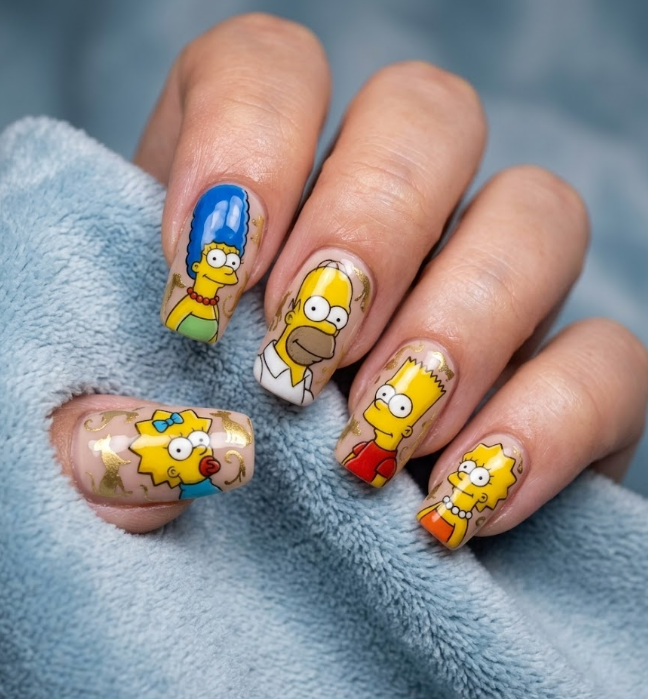 simpsons nails