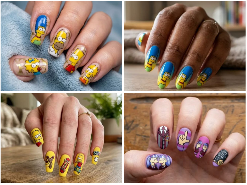 20 Cute and Fun Simpsons Nail Ideas for Every Age