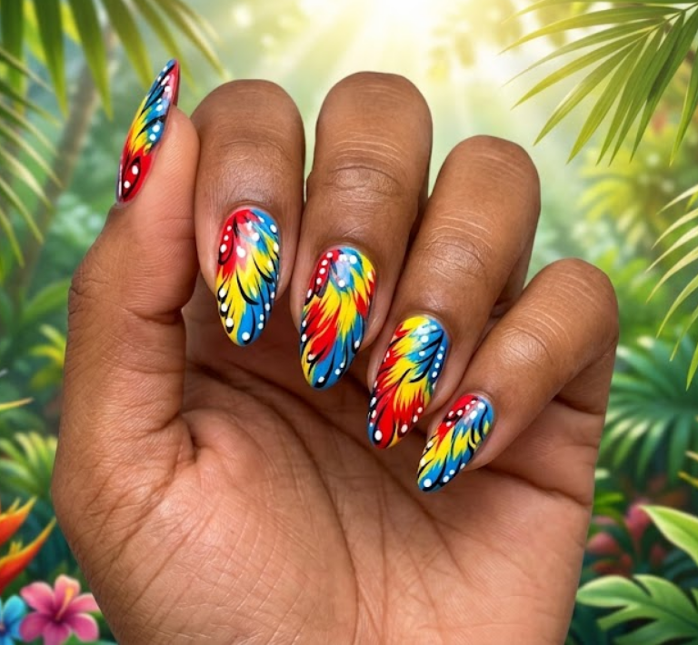 spongebob squarepants nails