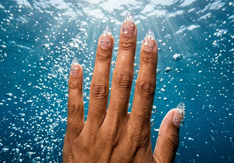 spongebob squarepants nails