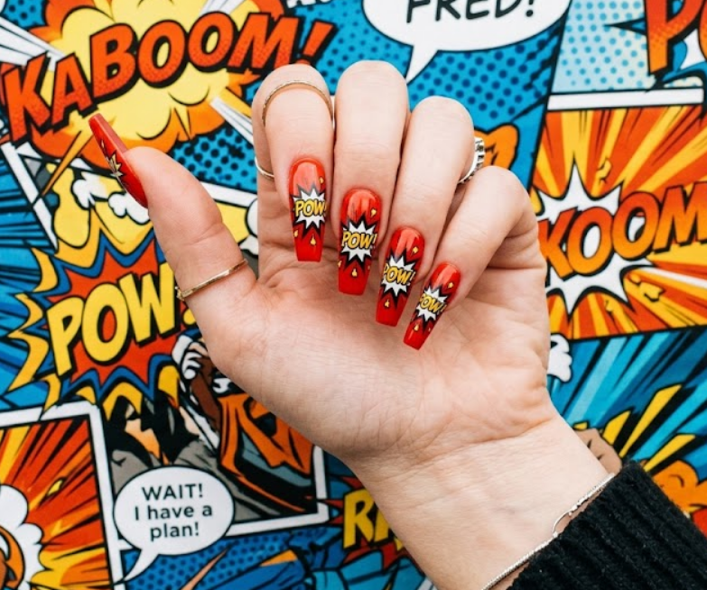 spongebob squarepants nails
