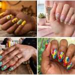 spongebob squarepants nails