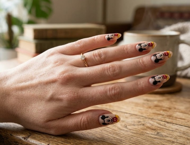 mickey mouse nails