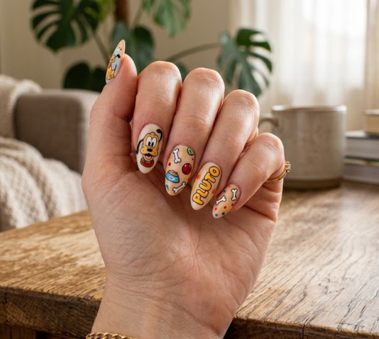 mickey mouse nails