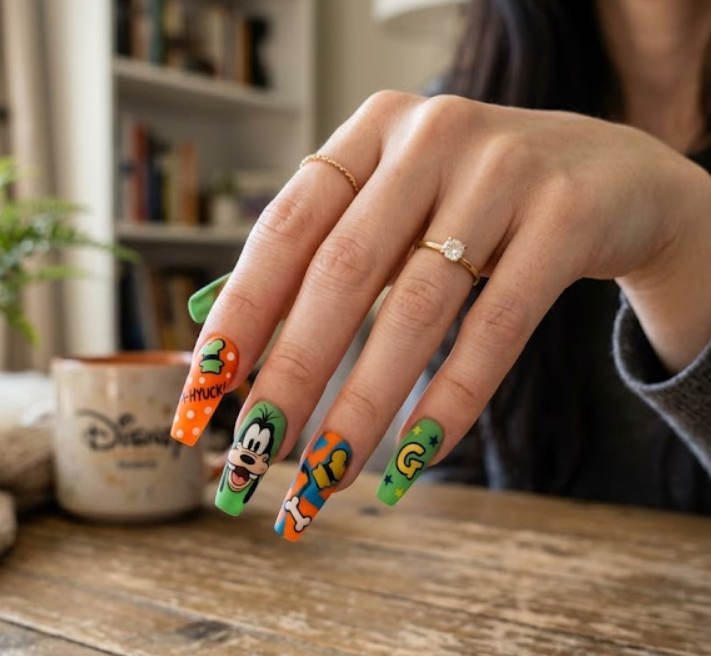 mickey mouse nails