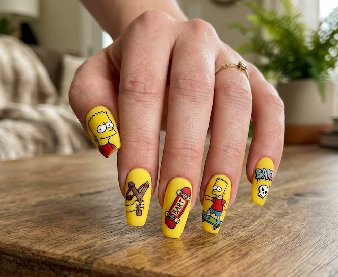 simpsons nails